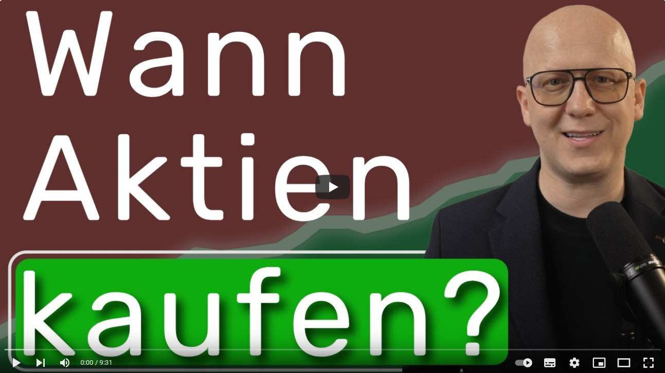 Aktien Einstiegspunkte finden: Youtube-Screenshot